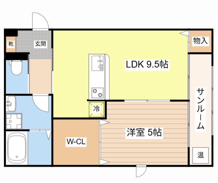 滋賀県甲賀市甲賀町大原中(アパート)の賃貸物件の間取り