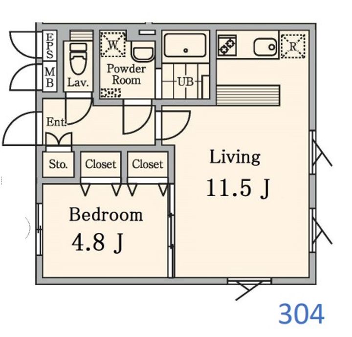 ラピス白金の間取り