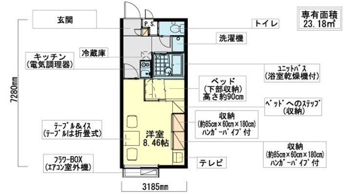 レオパレス第2ツカサの間取り