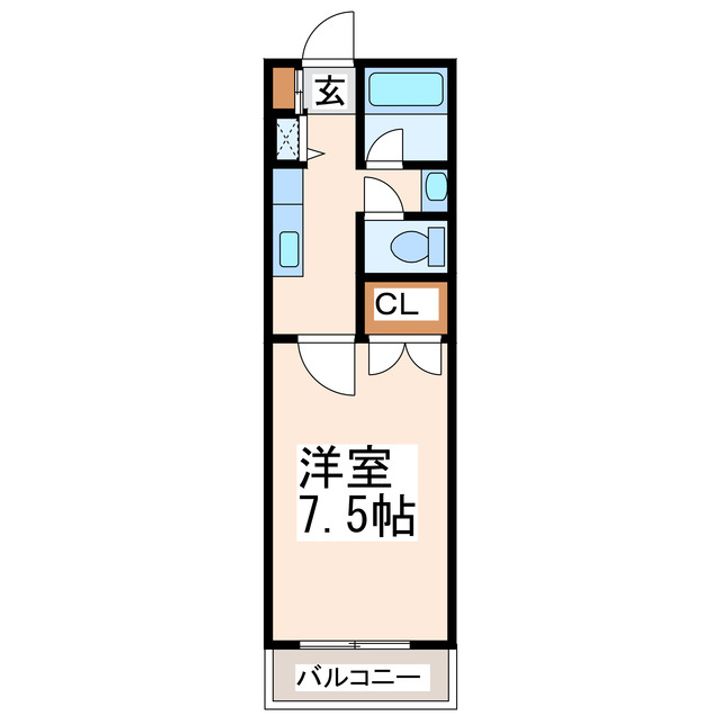 フローラハイツ九品寺の間取り