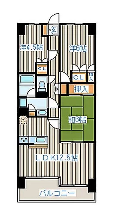 ナイスアーバン大和町ステイツの間取り