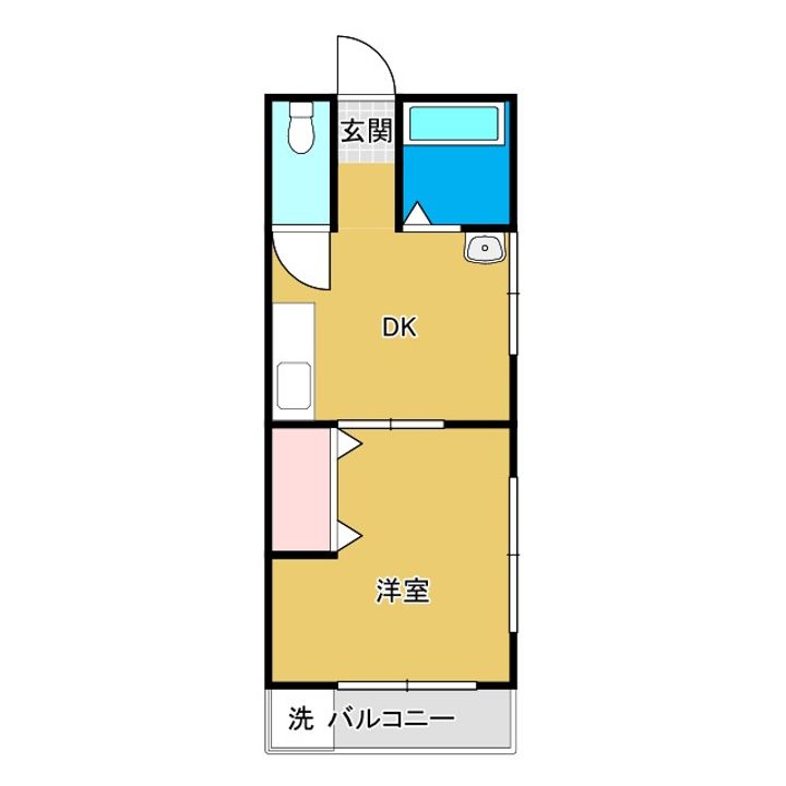 福井コーポの間取り