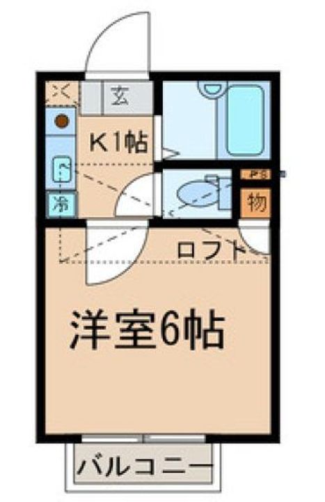 東京都西東京市ひばりが丘北2(アパート)の賃貸物件の間取り