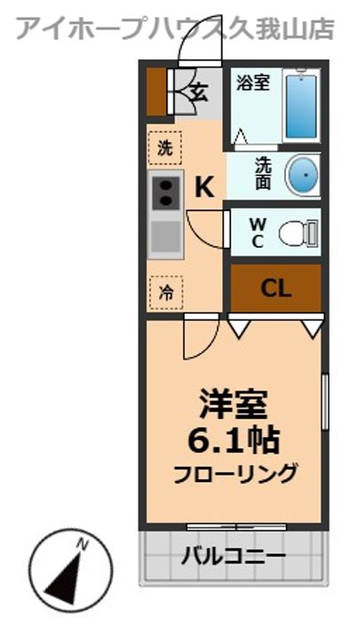 東京都世田谷区南烏山5(マンション)の賃貸物件の間取り