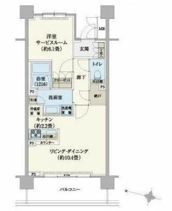 リージア経堂テラスガーデンの間取り