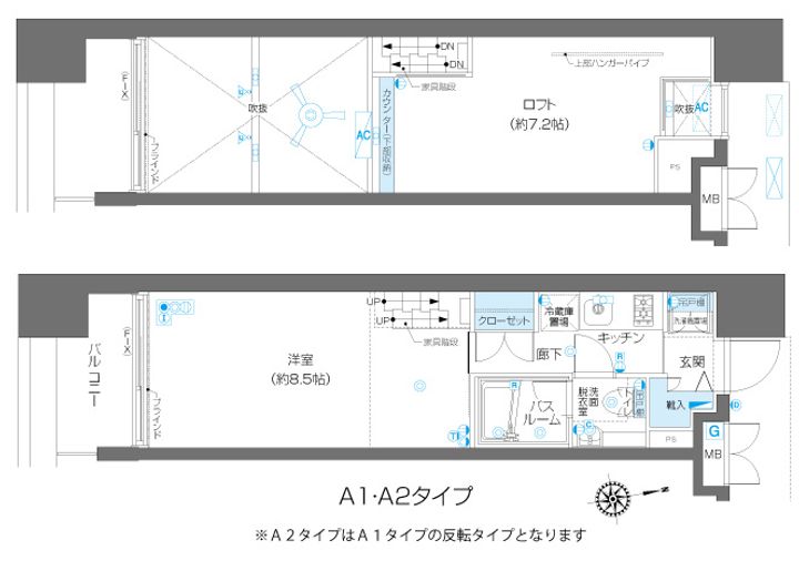 ZOOM麻布十番の間取り
