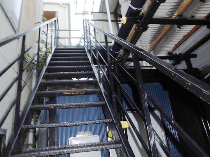 下丸子アパートの玄関