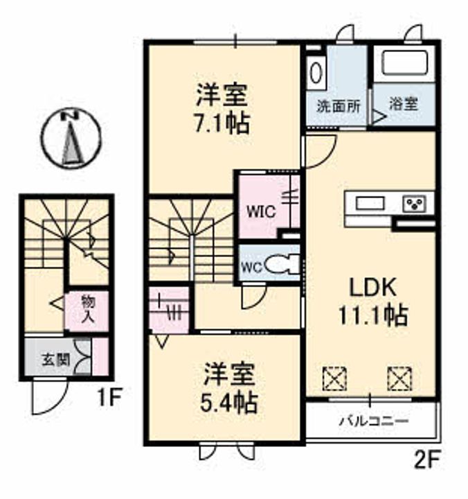 シャーメゾンMの間取り