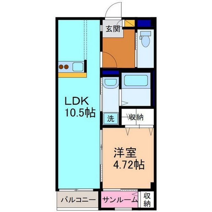 クレセントハイム米泉の間取り