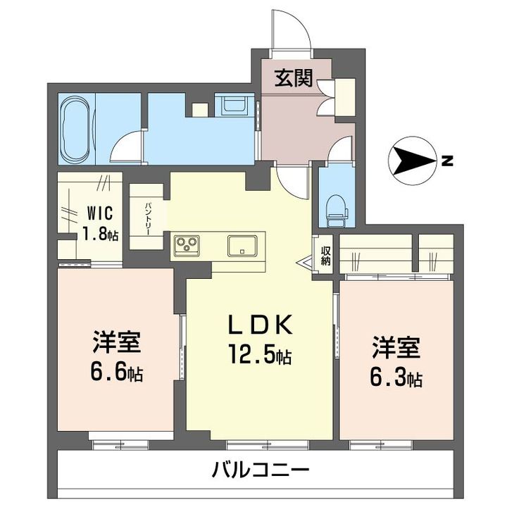 ラ ベルヴィの間取り