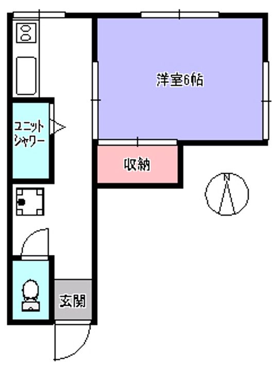 東京都豊島区千早2(アパート)の賃貸物件の間取り