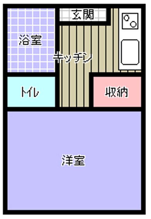 サンライズ大和Aの間取り