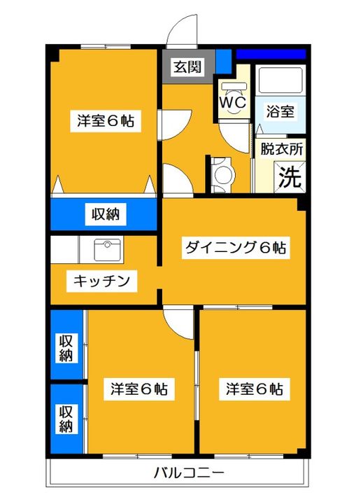 茨城県つくば市天久保4(アパート)の賃貸物件の間取り