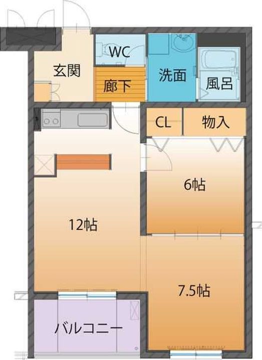 Bolson Sの間取り