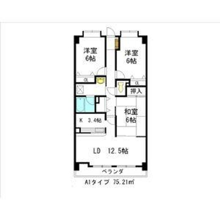 愛知県名古屋市守山区本地が丘の賃貸マンションの間取り