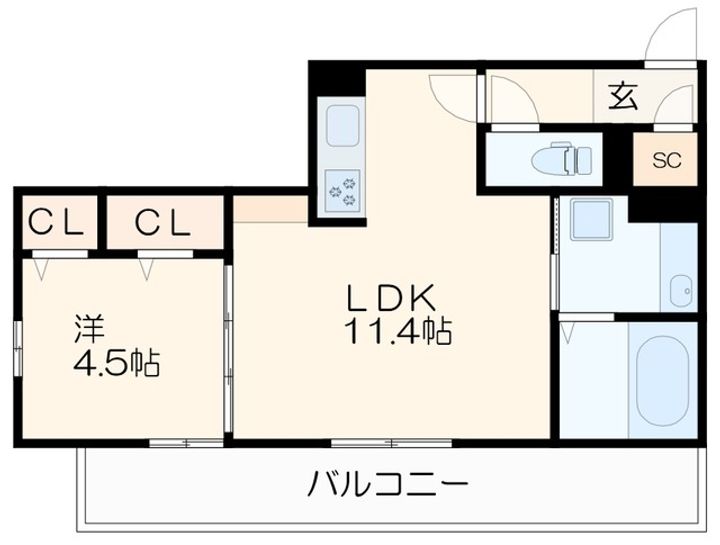 シャルールの間取り