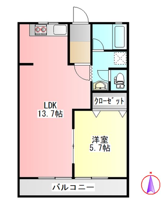 ブリリアントヒルズ西中島の間取り