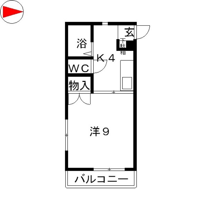 岡山県倉敷市松島(マンション)の賃貸物件の間取り