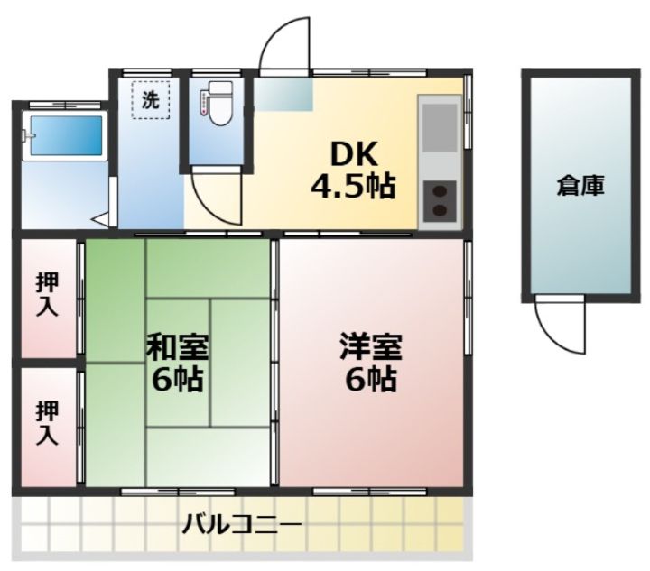 コーポ土山の間取り