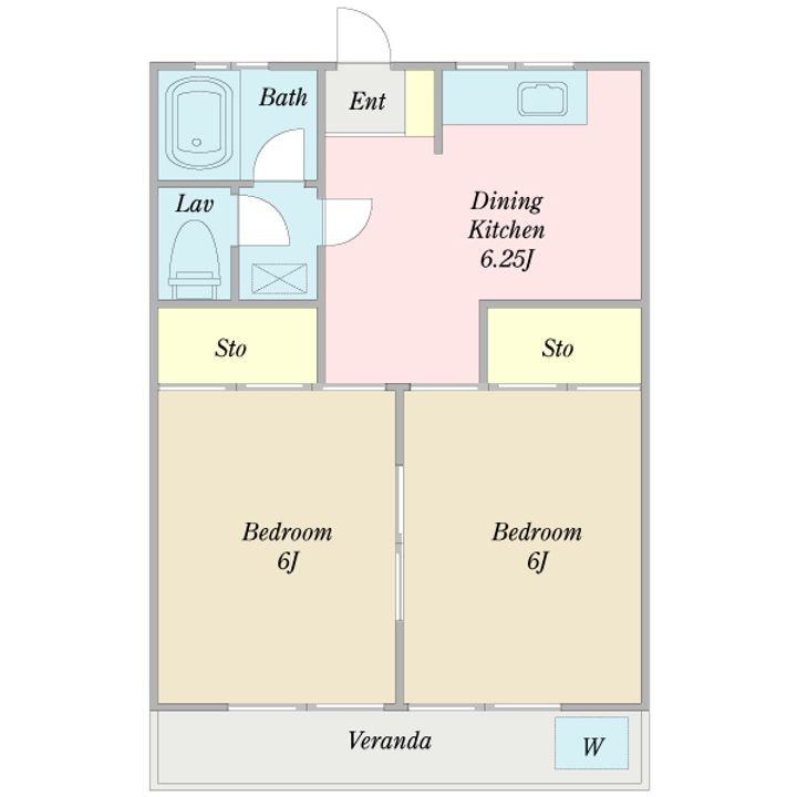 第5辰巳マンションの間取り