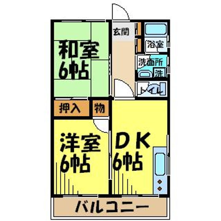 東京都調布市深大寺東町3(アパート)の賃貸物件の間取り