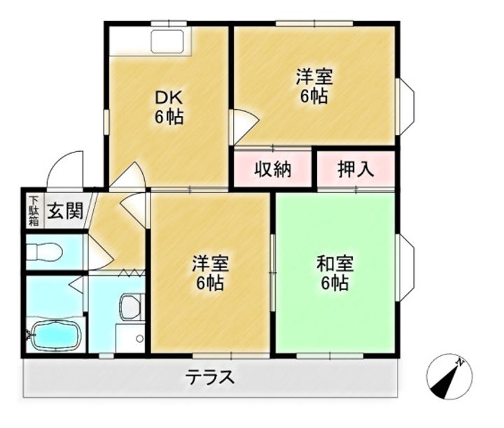 モンベル第一の間取り