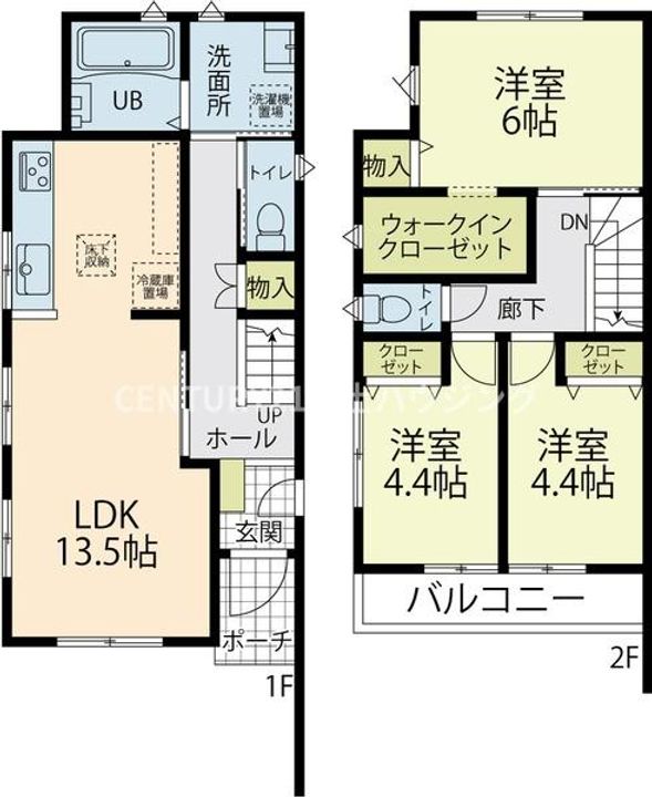 神奈川県茅ヶ崎市南湖3(一戸建)の賃貸物件の間取り
