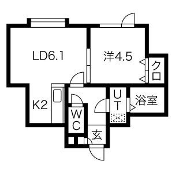 ラパス清田の間取り