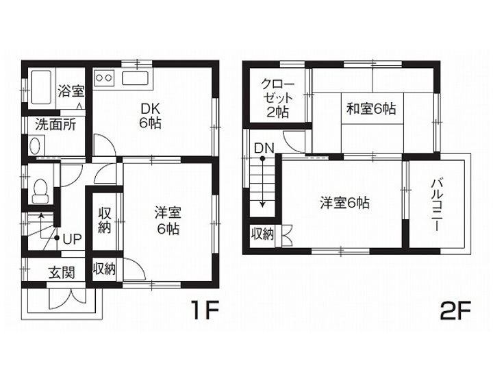 広島県福山市東手城町4(一戸建)の賃貸物件の間取り