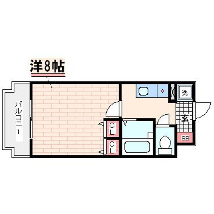 マッティーナ神戸参番館 小型犬1匹可の間取り