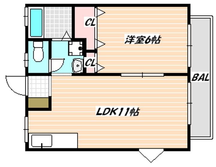 千葉県市川市柏井町2(アパート)の賃貸物件の間取り