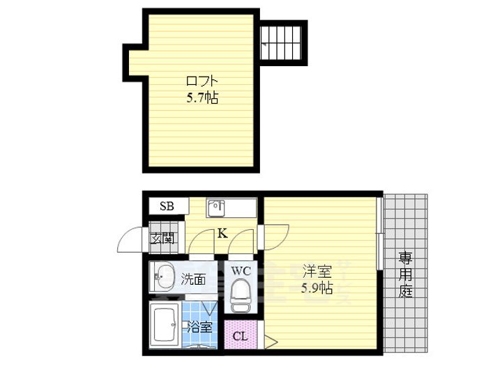 ロフティ四条大宮の間取り