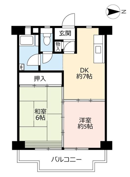 UR中丸の間取り