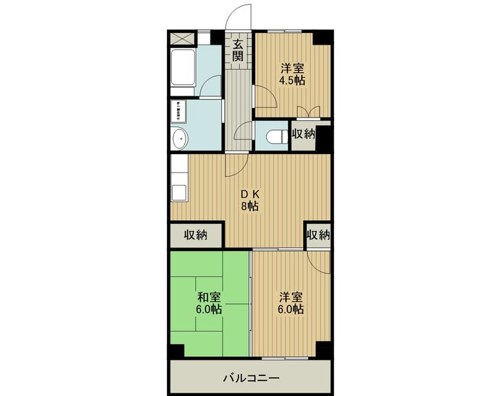 エクセントビル石川の間取り
