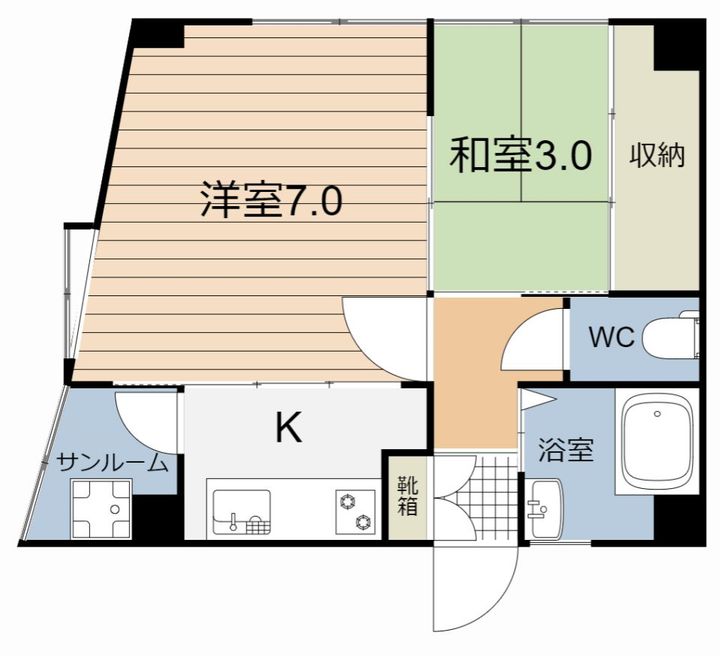 中央ビル(上本町)の間取り