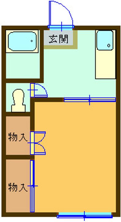 茨城県石岡市東石岡5(アパート)の賃貸物件の間取り