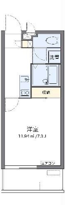クレイノリバーサイド 赤野の間取り