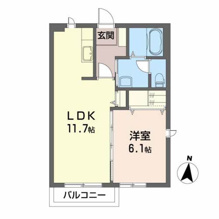 メゾン・ラークBの間取り