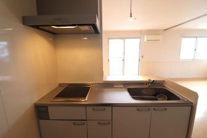 福島県福島市岡部字高畑(アパート)の賃貸物件のキッチン