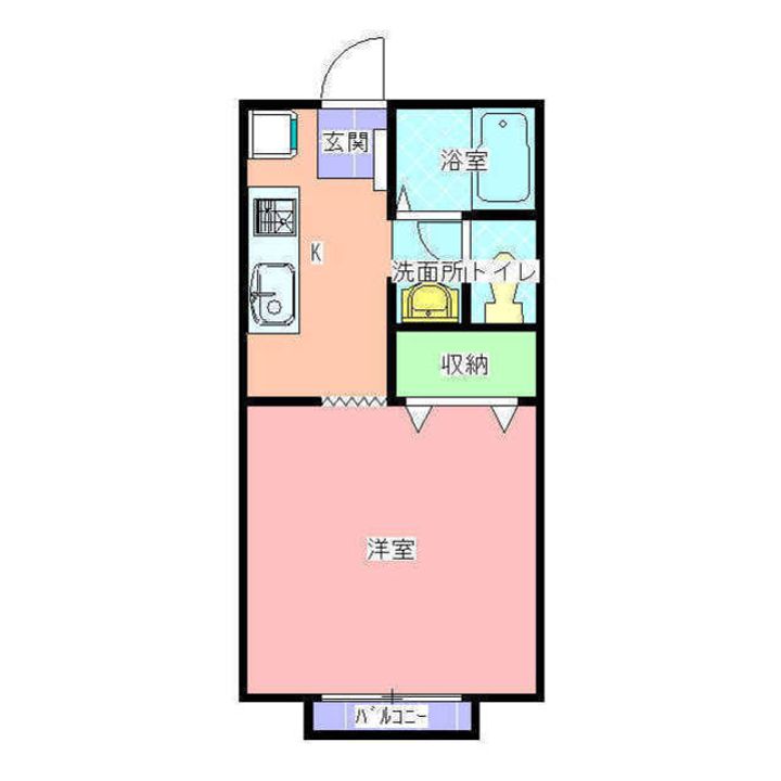 エール水戸B棟の間取り
