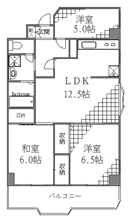 東京都江東区冬木(マンション)の賃貸物件の間取り