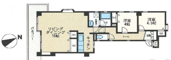 ゼフィル白楽の間取り