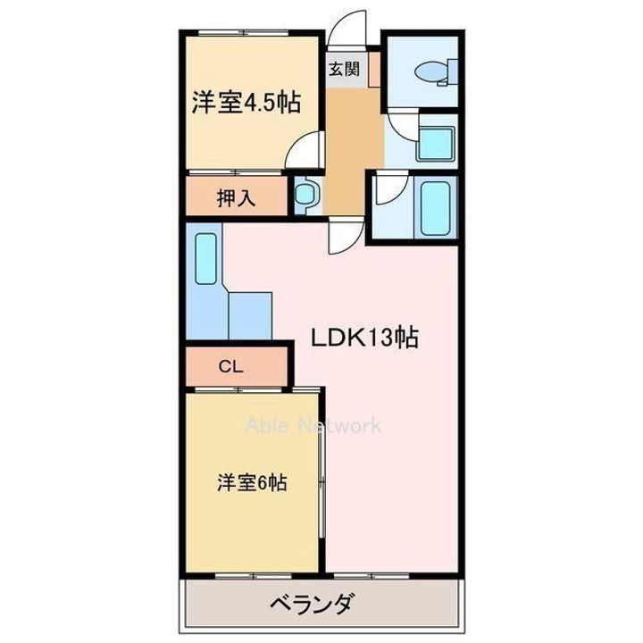 コーナン徳常ビルの間取り