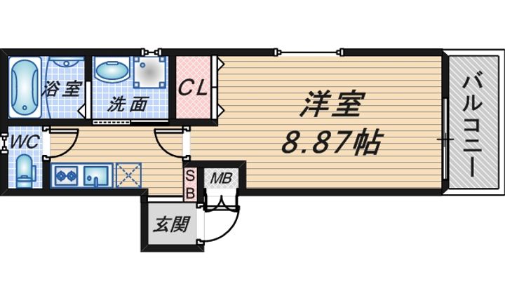 ブラウニー本町の間取り