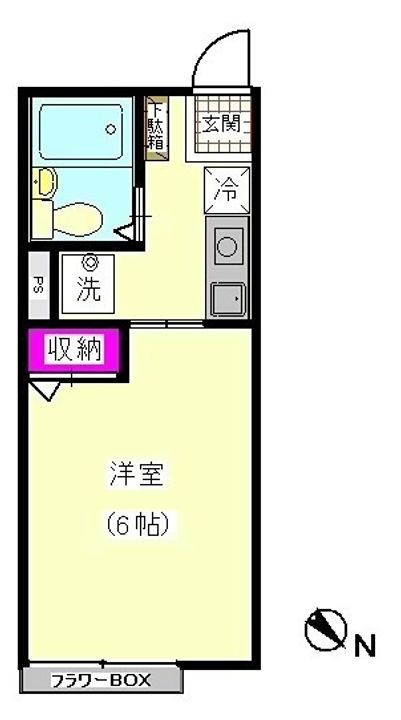 シティハイム ライラックの間取り