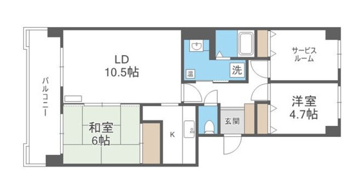 ファミール大谷地の間取り