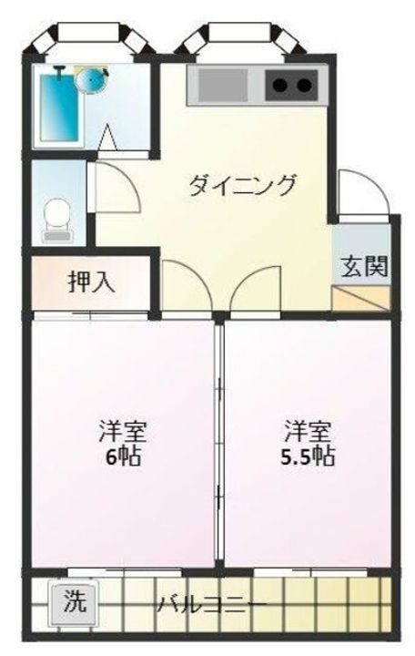 神奈川県相模原市中央区千代田1(マンション)の賃貸物件の間取り