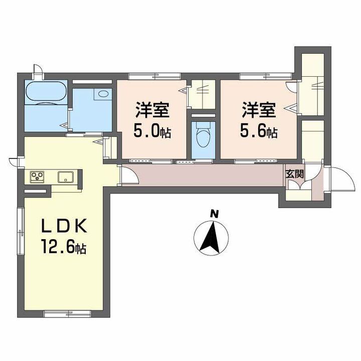 ベレオ マーサ アイの間取り