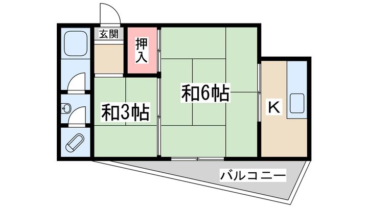 大阪府大阪市淀川区十三本町2(マンション)の賃貸物件の間取り