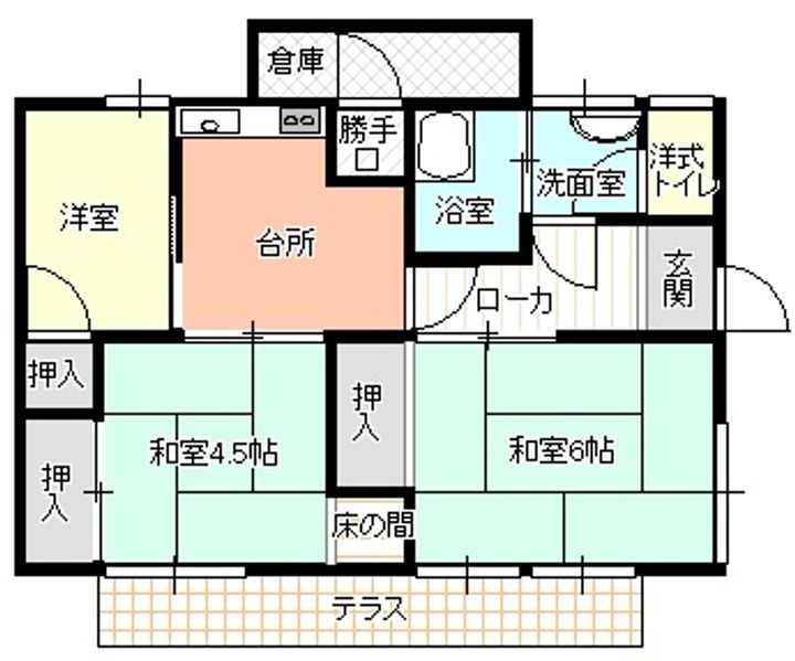 山口県宇部市上条5(一戸建)の賃貸物件の間取り